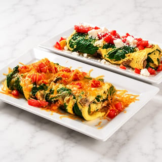Greek Veggie Omelette